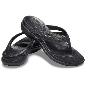 Crocs Slipper, Black Strappy Flip-Flops