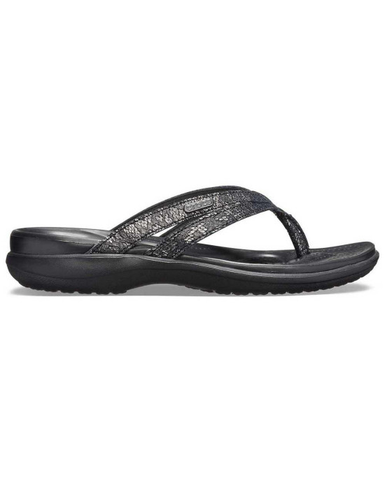Crocs Slipper, Black Strappy Flip-Flops Crocs Slipper, Black Strappy Flip-Flops