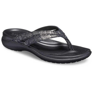Crocs Slipper, Black Strappy Flip-Flops