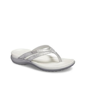 Crocs Slipper, Gray Strappy Flip-Flops