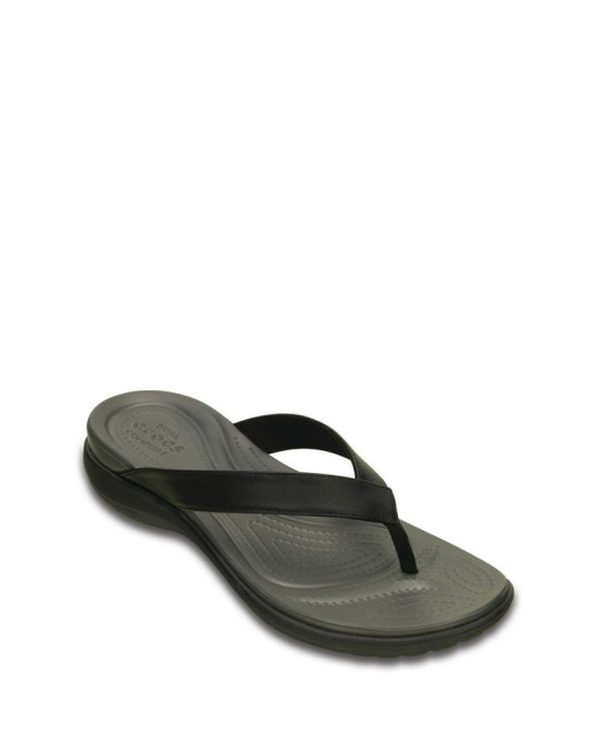 Crocs Slipper, Black Strappy Flip-Flops Crocs Slipper, Black Strappy Flip-Flops