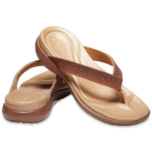 Crocs Slipper, Capri Diamante Thong-Strap Flip-Flops