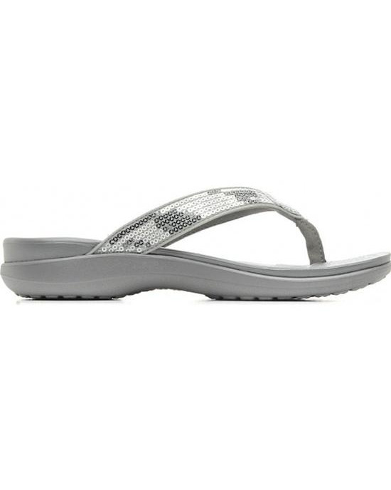 Crocs Slipper, Gray Strappy Flip-Flops Crocs Slipper, Gray Strappy Flip-Flops