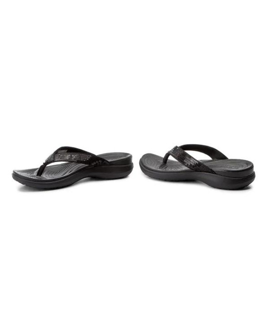Crocs Slipper, Black Strappy Flip-Flops Crocs Slipper, Black Strappy Flip-Flops