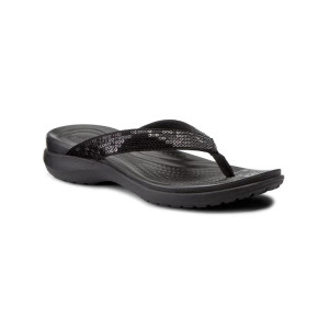 Crocs Slipper, Black Strappy Flip-Flops