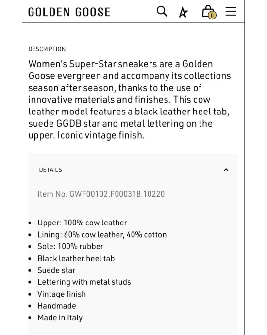 GOLDEN GOOSE Shoes, Super Star (Women's) GOLDEN GOOSE Shoes, Super Star (Women's)